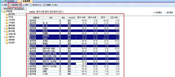 飛揚(yáng)動(dòng)力軟件材料價(jià)格設(shè)置